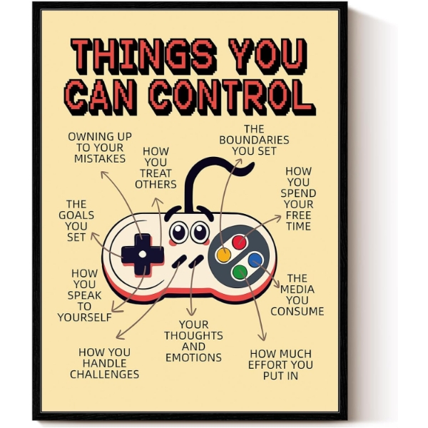 VIYYIEA FRAMED CANVAS WALL ART, MOTIVATIONAL WORDS WALL ART FOR LIVING ROOM