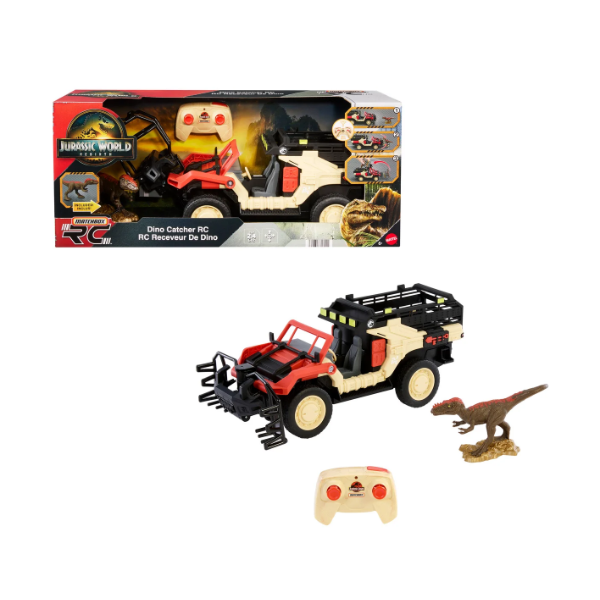 MATCHBOX JURASSIC WORLD DINO CATCHER R/C (USED, MISSING PARTS)