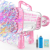Image 1 : BAZOOKA BUBBLE GUN MACHINE FOR KIDS - ROCKET BLASTER GUNS 88 HOLES