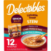 Image 1 : HARTZ DELECTABLES STEW SENIOR 10+ LICKABLE WET CAT TREATS