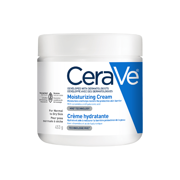 CERAVE MOISTURIZING CREAM, RICH FACE AND BODY CREAM WITH CERAMIDES AND HYALURONIC ACID FOR DRY SKIN