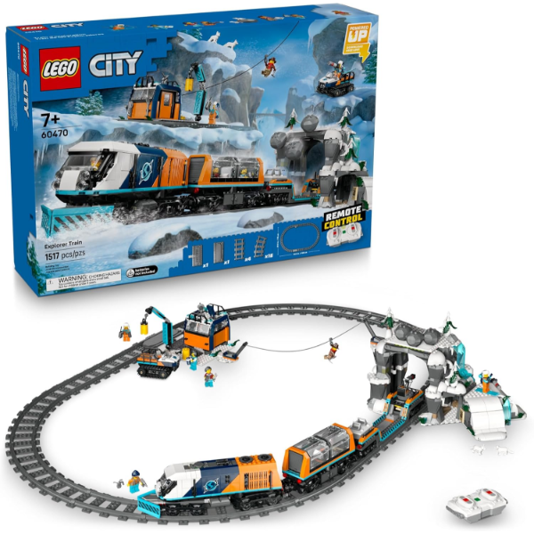 LEGO CITY EXPLORERS' ARCTIC POLAR EXPRESS TRAIN SET (USED, MISSING PARTS)