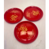 Image 1 : NEW YEAR FRUIT TRAY, RED LARGE CAPACITY CANDY STORAGE -N