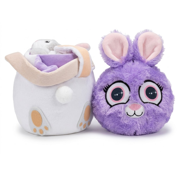 EASTER PLUSH BASKET 4 PCS -N