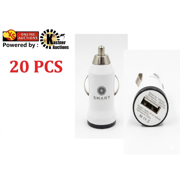 SMART ACCESSORIES DUAL USB CAR CHARGER 20 PIECES -N
