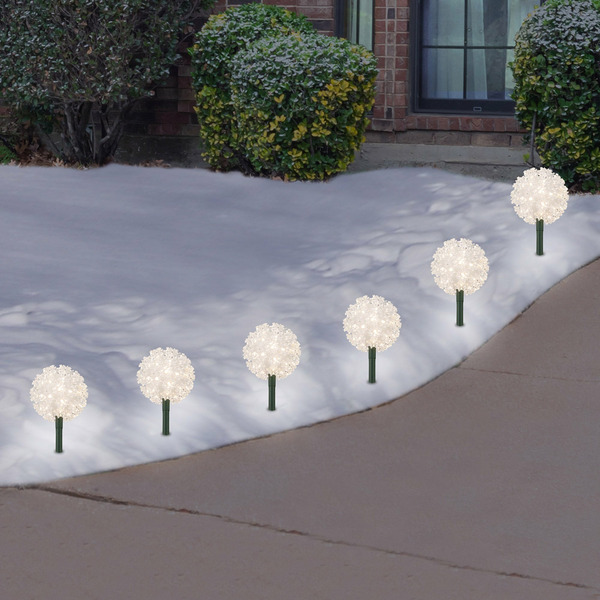 PHILIPS WARM WHITE LED SPHERE DECORATIONS: OUTDOOR CHRISTMAS LIGHTS -N