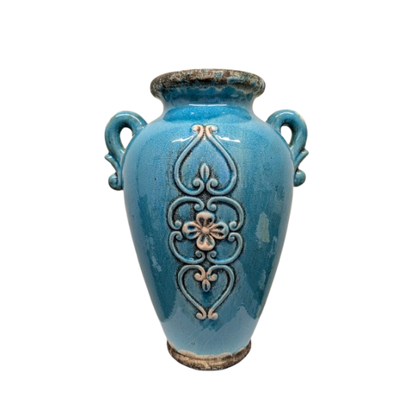 COUNTRY RETRO CERAMIC VASE. HOME/HOTEL DECORATION. ELEGANT VASE DECORATIVE.
