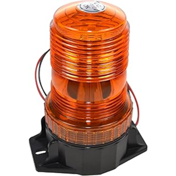 HQRP 360 DEGREES 12-100V 30-LED STROBE LIGHT AMBER MINI BEACON FOR SAFETY WORK & MAXIMUM VISIBILITY