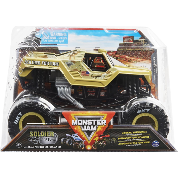 MONSTER JAM, OFFICIAL SOLDIER FORTUNE MONSTER TRUCK, COLLECTOR DIE-CAST VEHICLE