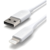 Image 1 : AMAZON BASICS ABS USB-A TO LIGHTNING CABLE CORD, MFI CERTIFIED CHARGER FOR APPLE IPHONE, IPAD, WHITE