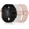 Image 1 : MALEDAN BRAIDED STRETCHY SOLO LOOP COMPATIBLE WITH APPLE WATCH BANDS