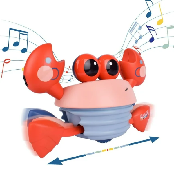 HOPSCOTCH LANE DANCING CRAB, MUSICAL CRAWLING CRAB (SLIGHTLY USED)