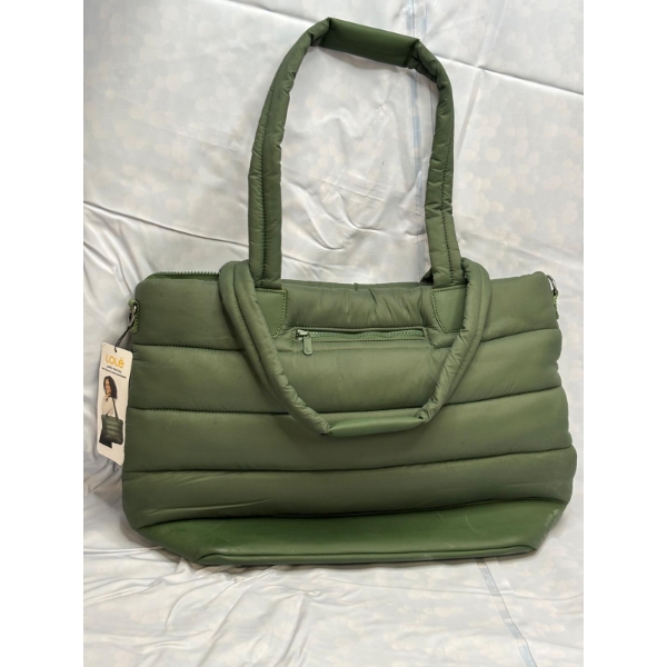 LOLË PUFFER TOTE BAG – QUILTED LIGHTWEIGHT SHOULDER & CROSSBODY BAG WITH LAPTOP POCKET (NEW, NO BOX)