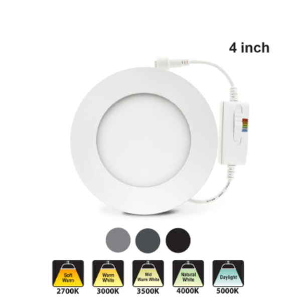MERVAL FLUSH MOUNT 4" LED PANEL LIGHT -N