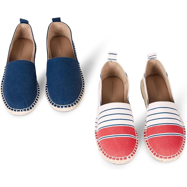 AMAZON ESSENTIALS WOMEN'S ESPADRILLE FLATS (SIZE-6)