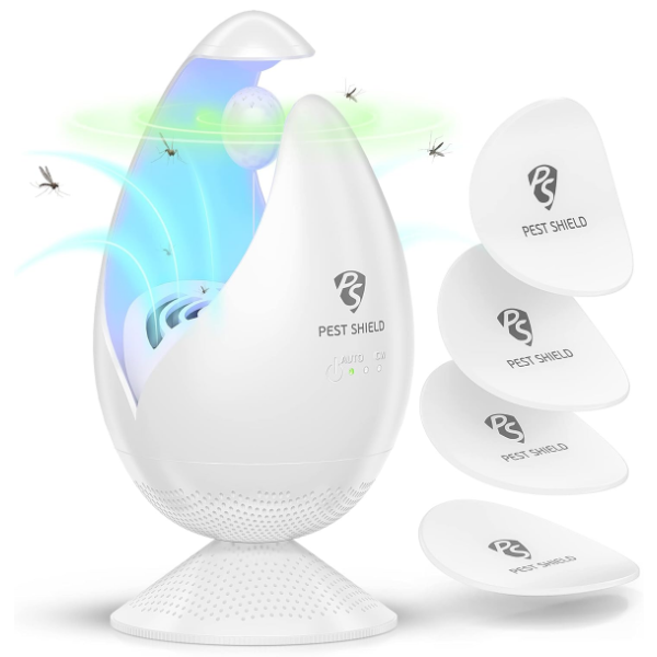 AUTOMATIC INDOOR INSECT TRAP WITH SCENT POD FOR BAIT AND UV LIGHT 