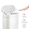 Image 1 : SYNCVIBE  SLIM MOTION SENSOR BATHROOM TRASH CAN WITH LID