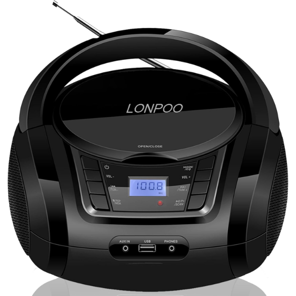 LONPOO CD PLAYER PORTABLE BOOMBOX