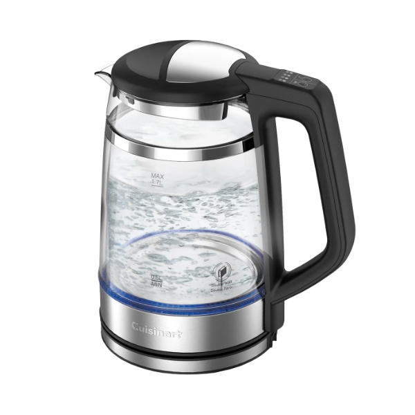 CUISINART DIGITAL DOUBLE LAYER GLASS TEA KETTLE (SLIGHTLY USED)