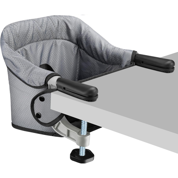 HOOK ON HIGH CHAIR, CLIP ON TABLE CHAIR W/FOLD-FLAT STORAGE FEEDING SEAT
