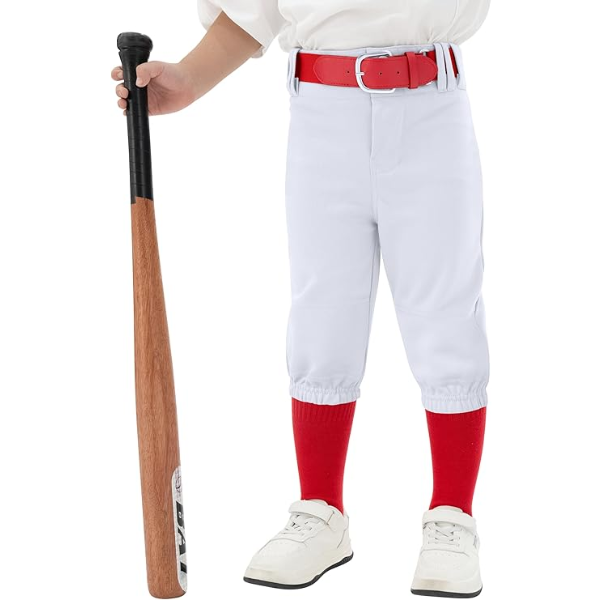 RESINTA TODDLER & YOUTH BOYS BASEBALL PANTS WITH SOCKS AND BELT