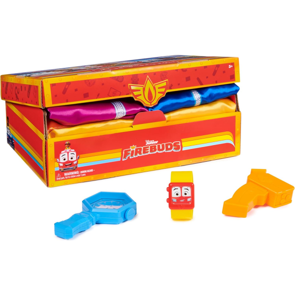 DISNEY JUNIOR FIREBUDS DRESS UP TRUNK, KIDS' COSTUME SET WITH FIREFIGHTER