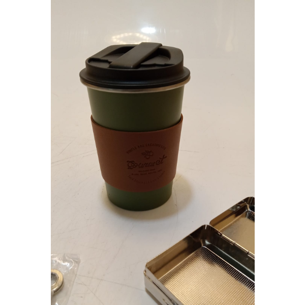 OUTDOOR CAMPING COFFEE CUP COLD DRINK CUP SLEEVE 304 STAINLESS STEEL FOOD GRADE CUP CAMPING EQUIPMEN