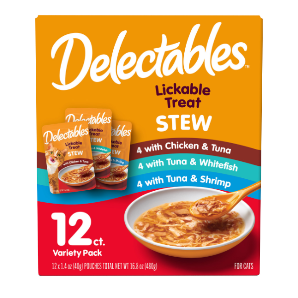 DELECTABLES® LICKABLE™ TREAT – STEW VARIETY 12 PACK