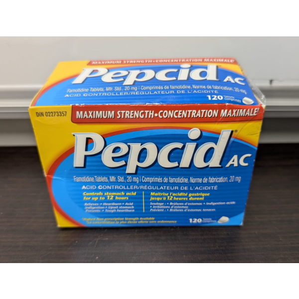 PEPCID AC MAXIMUM STRENGTH HEARTBURN RELIEF TABLETS