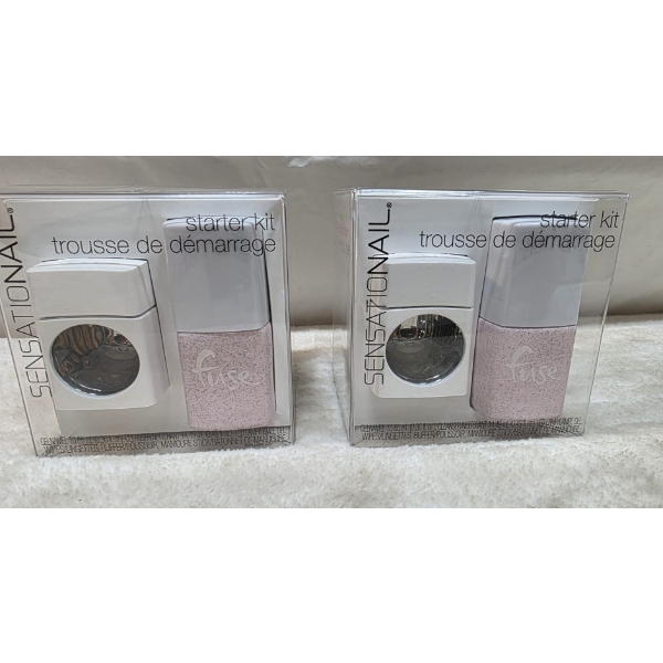 FUSE SENSATIONAIL GELNAMEL STARTER KIT GLITTER PINK GEL POLISH + LED LAMP (NEW)