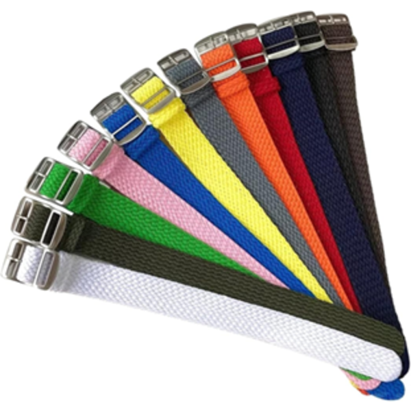 STYLISH AND ELEGANT WATCH STRAPS FOR MEN WOMEN,16/18/20/22MM CANDY COLOR WOVEN NYLON