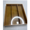 Image 3 : BAMBOO UTENSIL DRAWER ORGANIZER -N