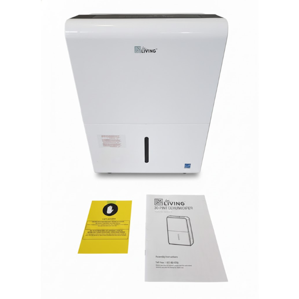 FOR LIVING 30 PINT DEHUMIDIFIER WITH TIMER SETTINGS AUTO SHUT OFF (REFURBISHED)