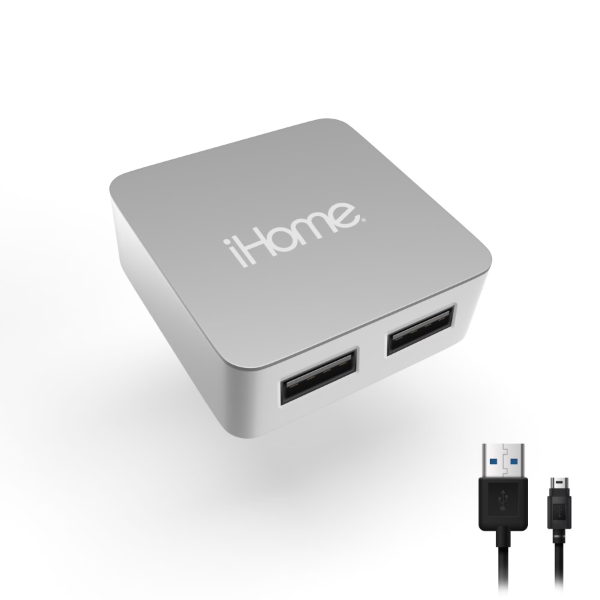 BRAND NEW IHOME HI-SPEED 4-PORT USB 2.0 HUB FOR MAC 2 PACKS -SU