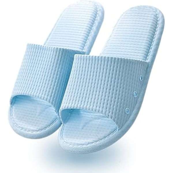AYYDMY COMFORT SHOWER SLIPPERS, NON SLIP QUICK DRYING BATHROOM SLIPPERS (SIZE 36-37)