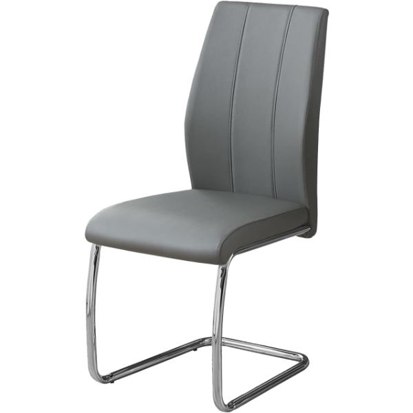 DINING CHAIR, UPHOLSTERED, KITCHEN, DINING ROOM, PU LEATHER LOOK (SLIGHTLY USED)