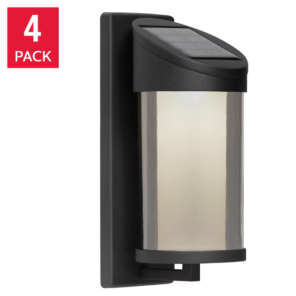 NATURALLY SOLAR SOLAR POST LIGHT SET OF 4 -U