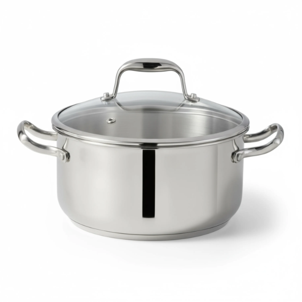 AMBIENTE 24CM / 5.2L STAINLESS STEEL DUTCH OVEN