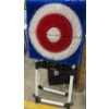 Image 2 : EASTPOINT DELUXE STEEL FRAME AXE THROW TARGET GAME SET (SLIGHTLY USED, MISSING PARTS)