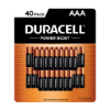 Image 1 : DURACELL POWER BOOST AAA BATTERIES PACK OF 40 -SU