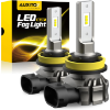 Image 1 : AUXITO H11/H8/H16 LED FOG LIGHT BULBS OR DRL