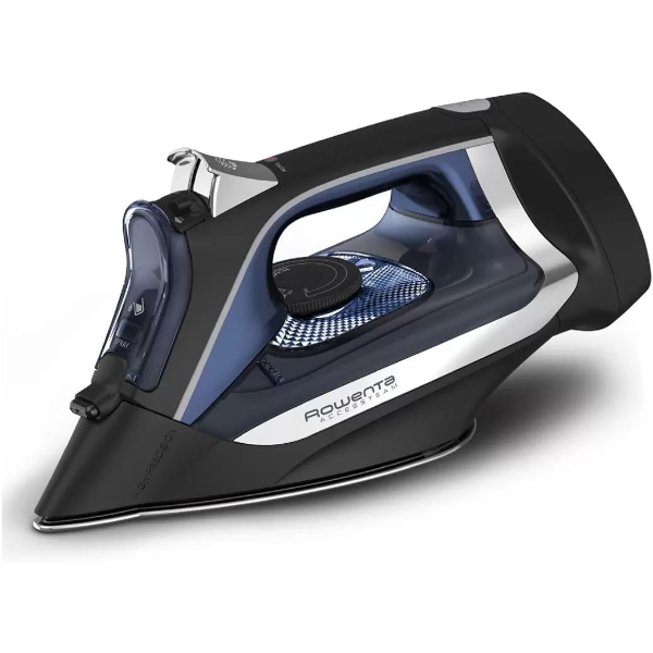 ROWENTA STEAM IRON, 1725W, RETRACTABLE CORD, SELF-CLEANING, ANTI-DRIP, FAST HEAT UP (NEW)