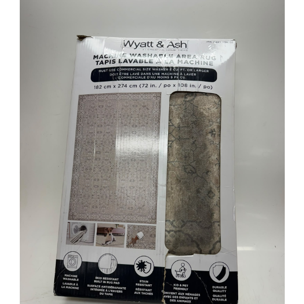 WYATT & ASH WASHABLE AREA RUG, ALIYAH RUG -SU