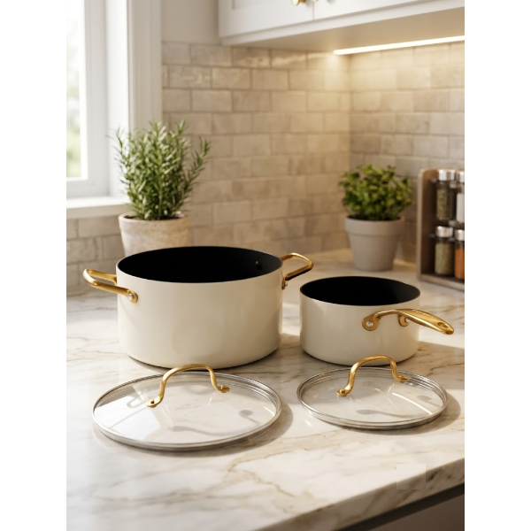 GREENPAN STOCK POT AND SAUCE PAN -UMP