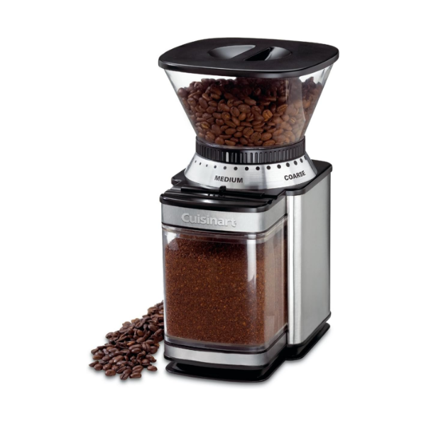 CUISINART COFFEE GRINDER, ELECTRIC ONE-TOUCH AUTOMATIC BURR COFFEE GRINDER WITH 18-POSITION
