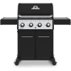 Image 1 : Broil King 865254 Crown 420 Propane Gas Grill, 4-Burner, Stainless Steel & Black