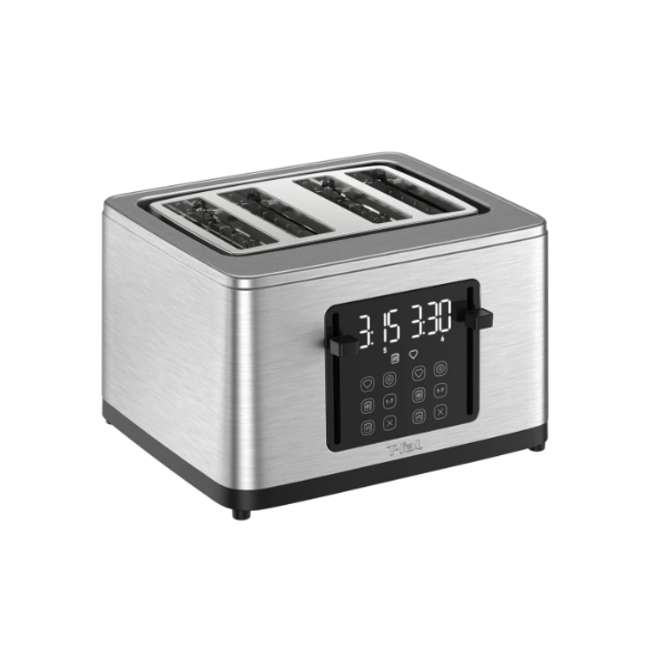T-FAL 4 SLICE DIGITAL TOASTER, STAINLESS STEEL 
