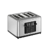 Image 1 : T-FAL 4 SLICE DIGITAL TOASTER, STAINLESS STEEL -U