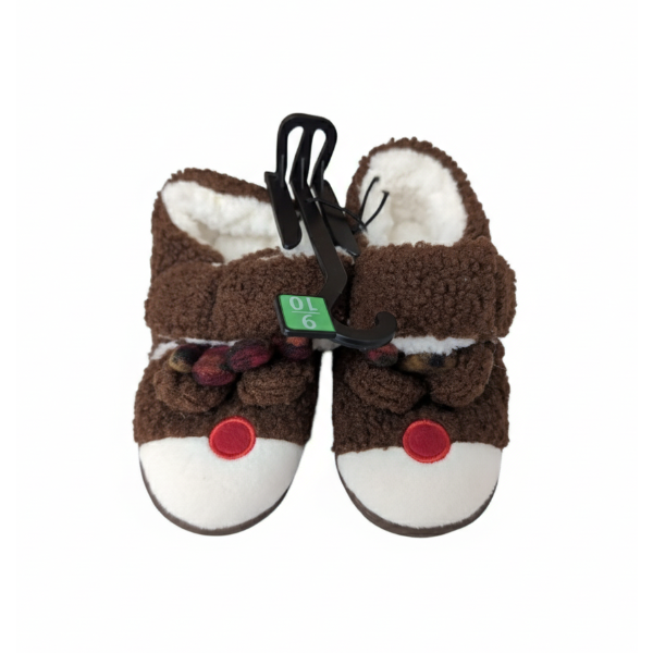 SLIPPER FLUFFY HOME HOUSE WOMEN WINTER WARM ANTI SKID GRIP INDOOR FUR COTTON  (SIZE 9-10)