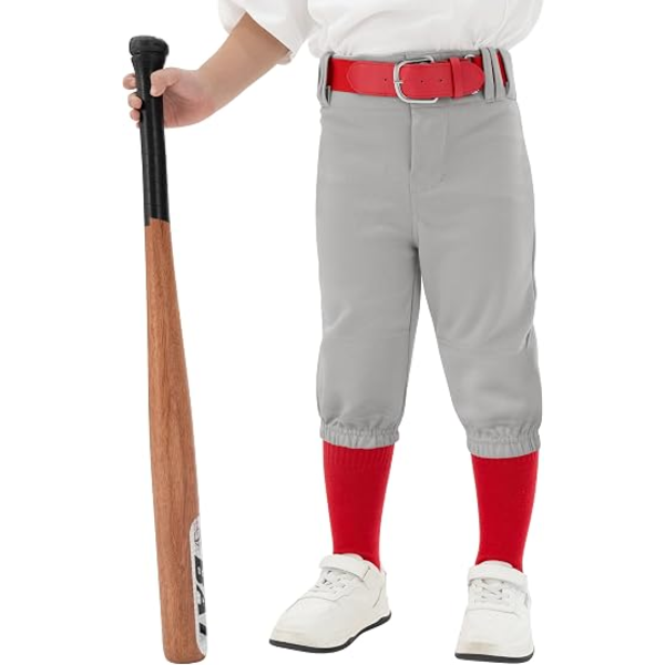 RESINTA TODDLER & YOUTH BOYS BASEBALL PANTS WITH SOCKS AND BELT  -N